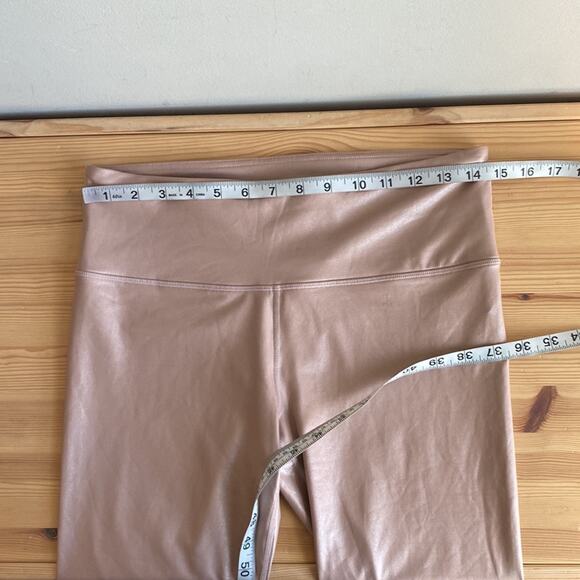 Athleta Elation Shimmer Tight In Powervita Mocha Latte M - Picture 10 of 12